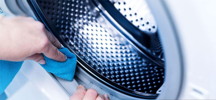 آموزش تمیز کردن لاستیک درب ماشین لباسشویی