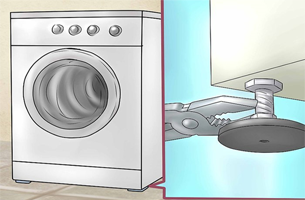 2. محل قرارگیری و نحوه تراز کردن ماشین لباسشویی