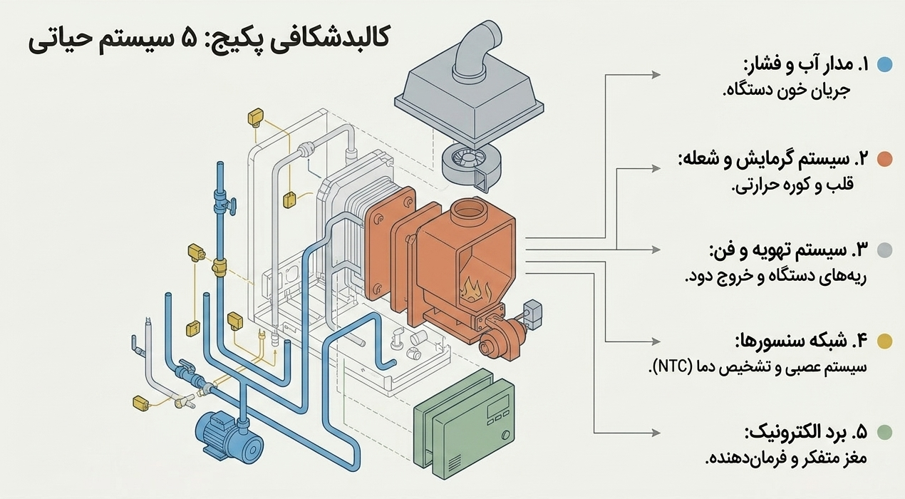 کدهای خطای پکیج ایران رادیاتور