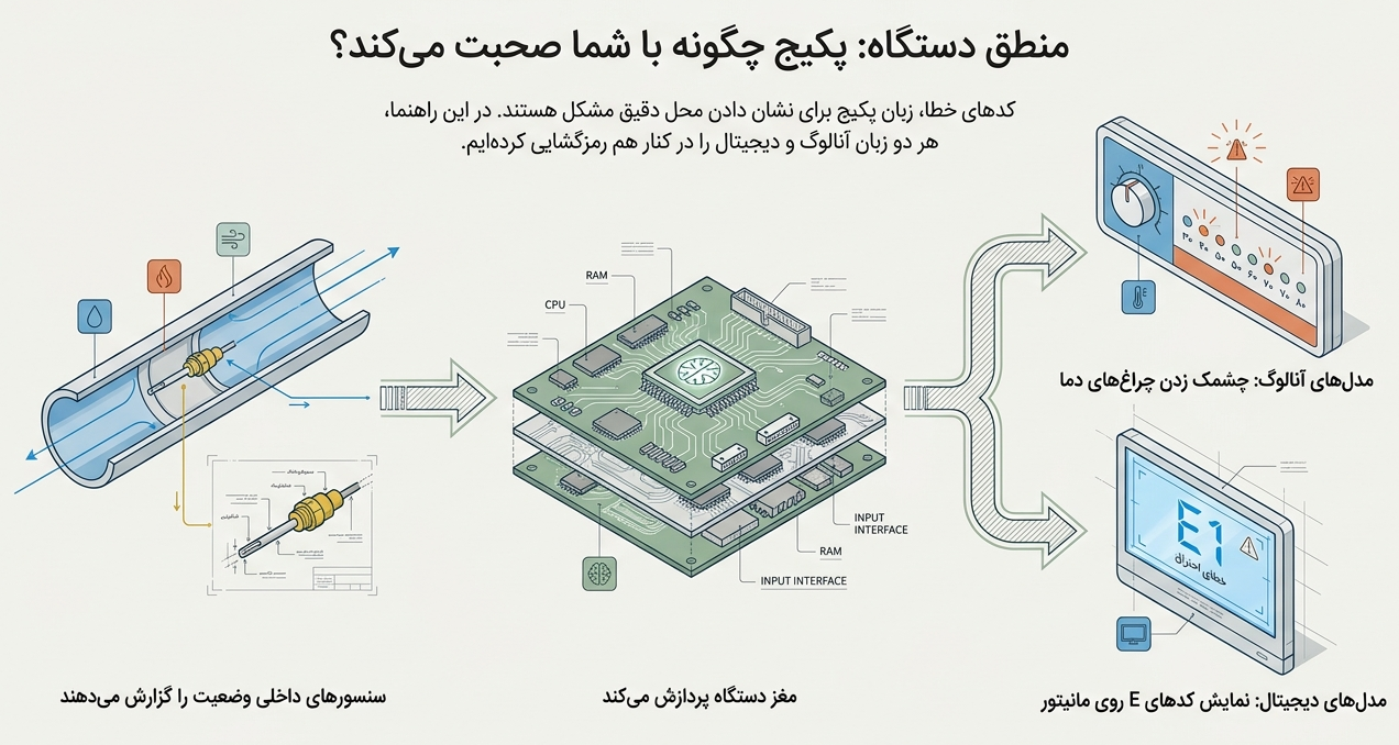 لیست ارورهای پکیج ایران رادیاتور